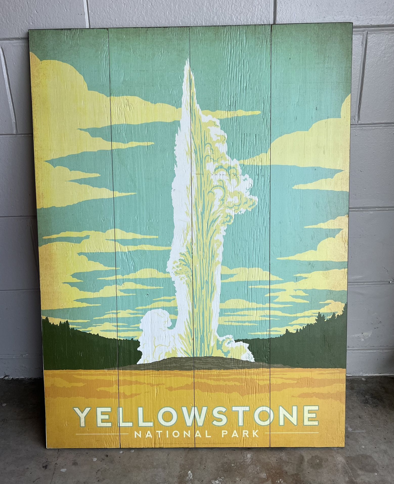 Yellowstone National Park Wooden Wall Art