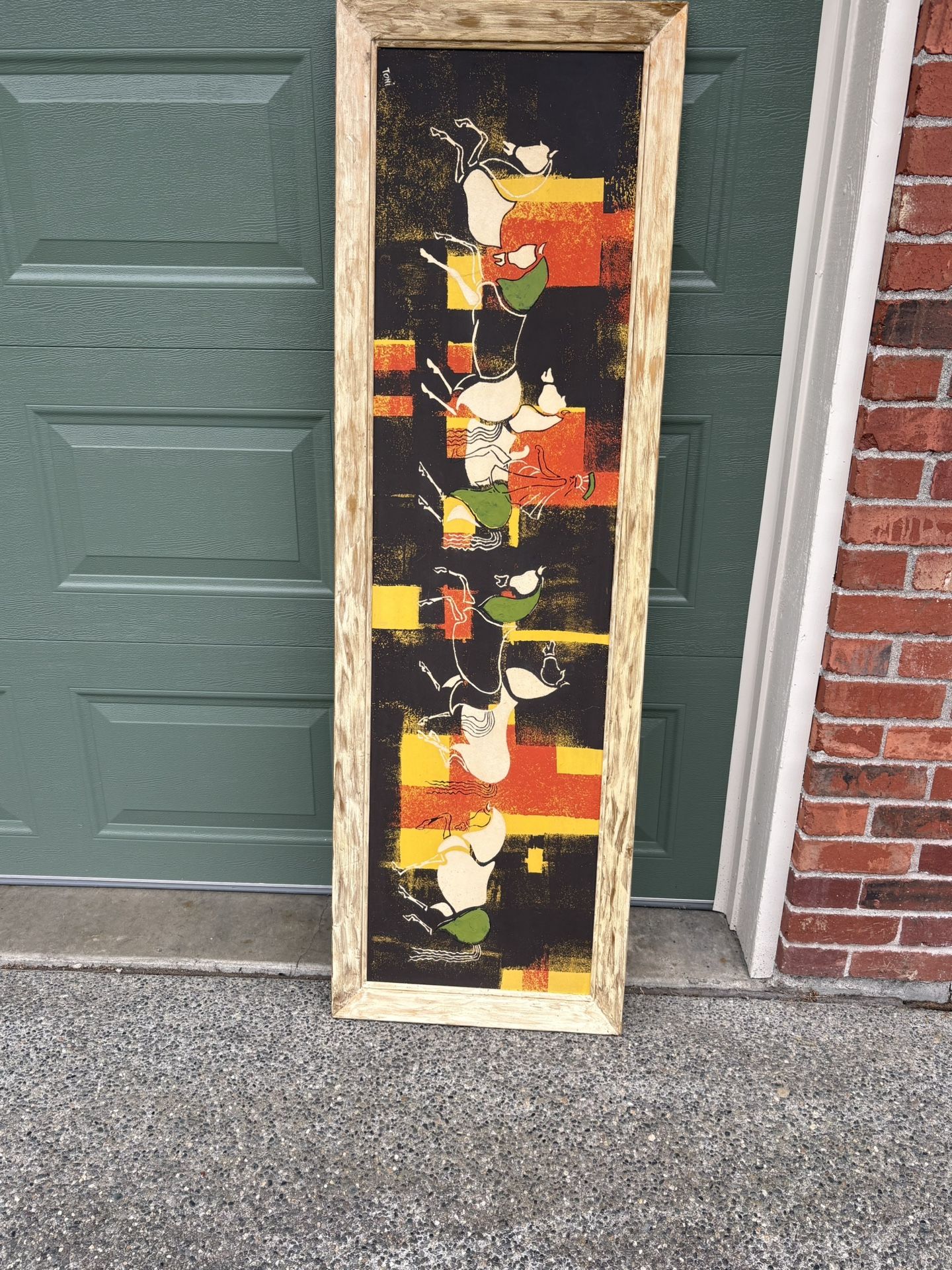 Abstract Mid Century Painting