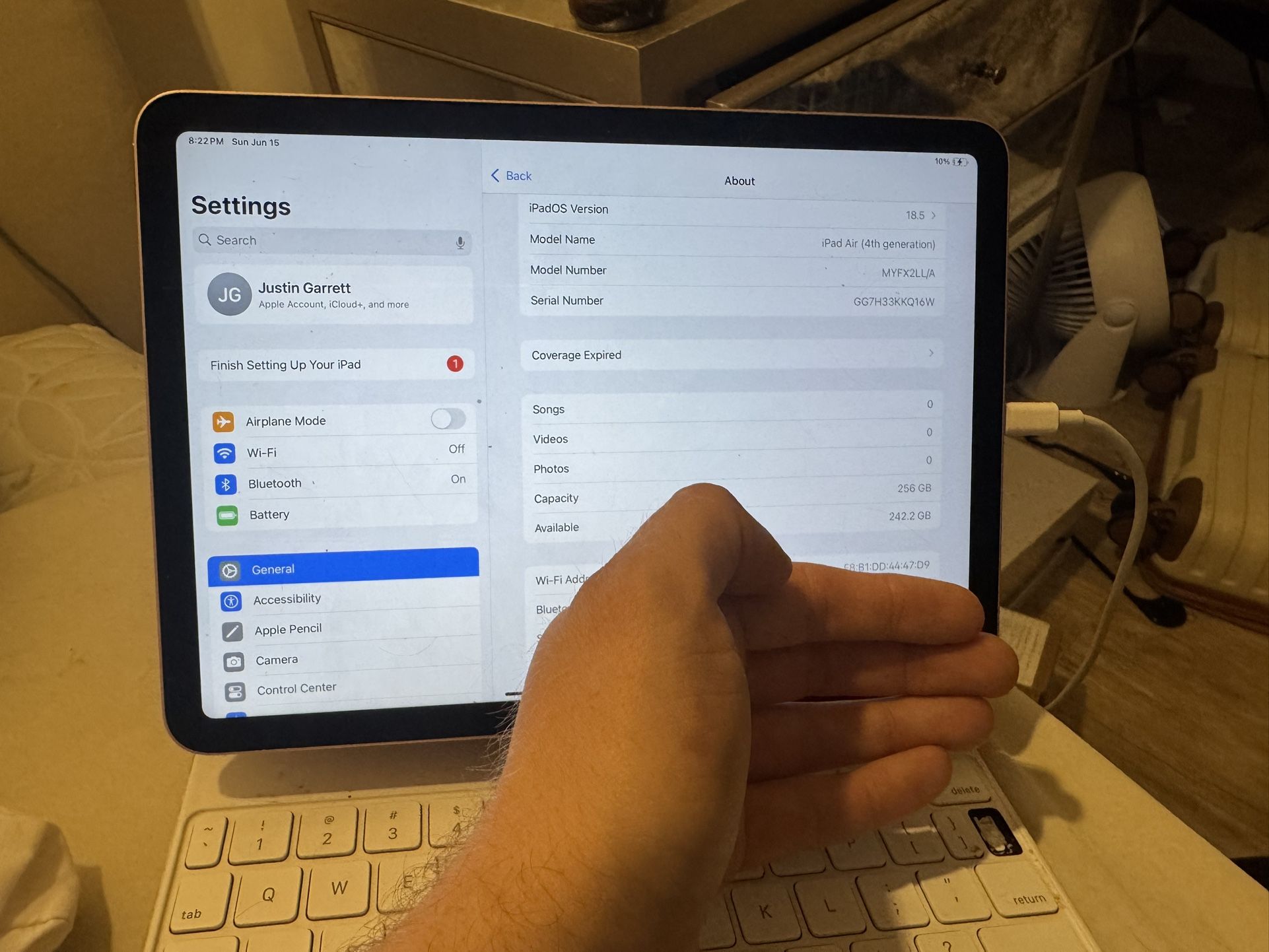 iPad Air 4th generation w/keyboard 256GB Rose Gold