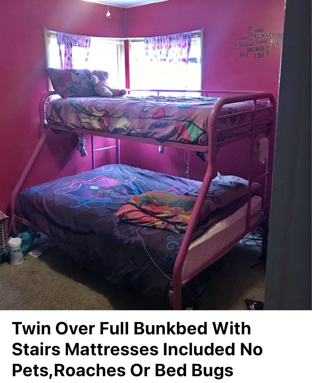 Twin Over Full Bunk Beds!