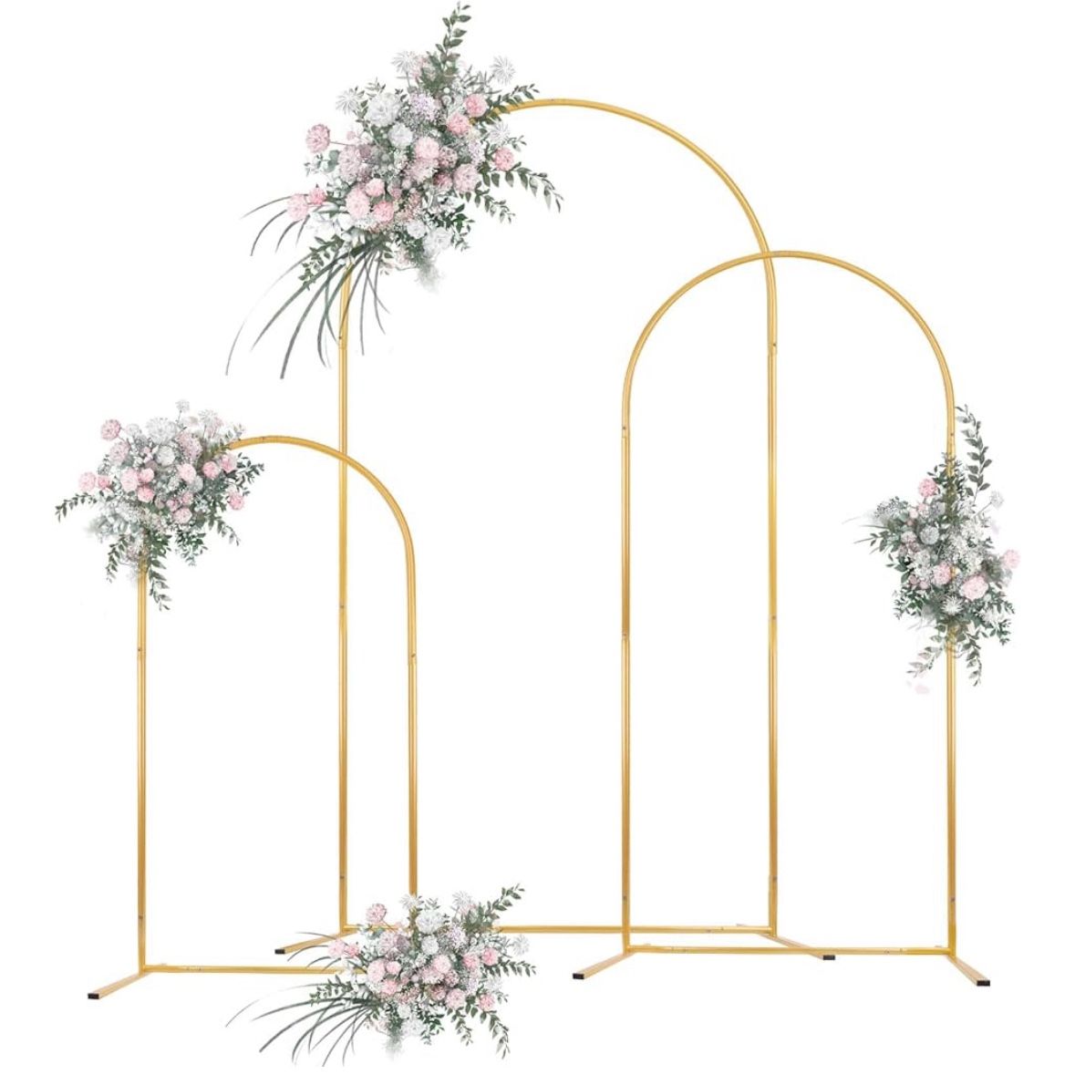 Metal Arch Backdrop Stand Set of 3