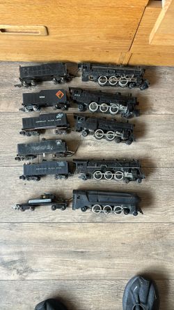 Vintage American Flyer Trains/Box Cars/rusted Railroads