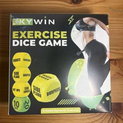 Skywin Workout Dice - Fun Exercise Dice for Solo or Group Classes, 6-Sided Foam Fitness Dice Great Dynamic Exercise Equipment (Yellow) Brand New