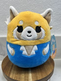 Aggretsuko Squishmallows Official Kellytoy Plush 6.5 Inch Tall