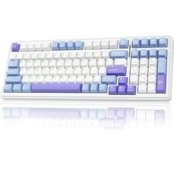 AULA F99 Wireless Mechanical Keyboard,Tri-Mode BT5.0/2.4GHz/USB-C Hot Swappable Custom Keyboard,Pre-lubed Linear Switches,Gasket Structure,RGB Backlit