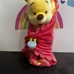 DISNEY BABIES WINNIE THE POOH WITH HIS BUMBLEBEE BLANKIE!  