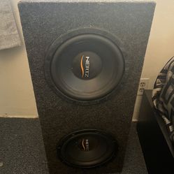 Subwoofer With Box 10 Inch