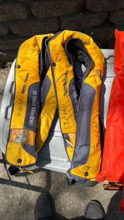 West Marine coastal manual inflated life vest