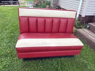 Leather booth