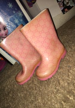 Authentic Kids Gucci Rain Boots Size 25