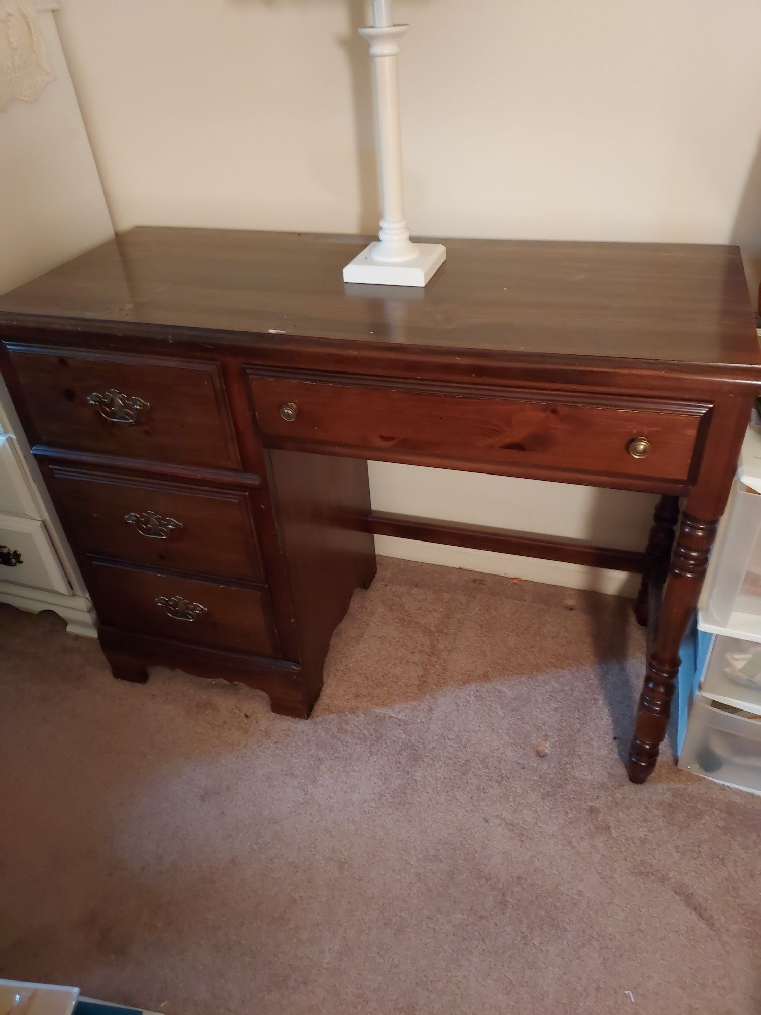 Vintage student desk made by Bassett, Furniture company