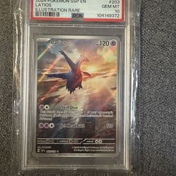Pokemon Surging Sparks Latios Psa 10 Slab 