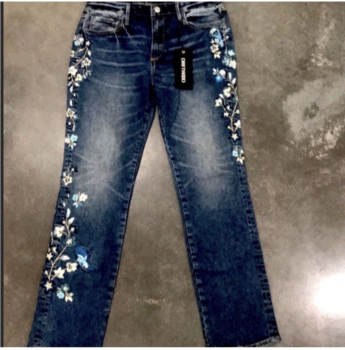 Driftwood Embroidered Jeans