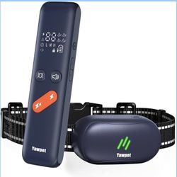 Dog Training Collar with 3 Training Modes, IPX7 Waterproof Dog Shock Collar Vibrating Collars, E-Collar Electric Bark Dog Collar for All Breeds, Sizes