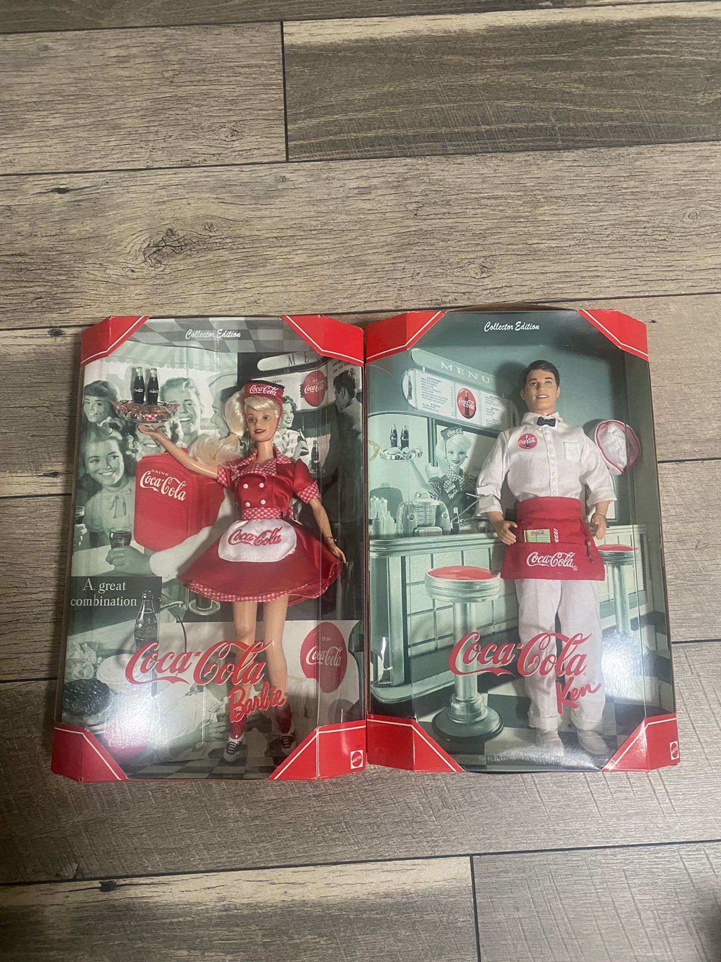 Rare Coca Cola Ken & Barbie Server 