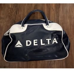Vintage Delta Airlines 75th Anniversary Zac Posen Designer Carry-On Travel Bag