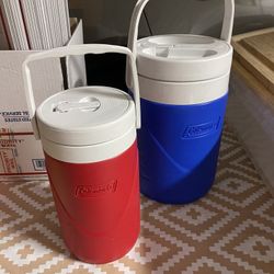 Coleman 1-Gallon Water Jug, Portable Water Cooler with Handle & Spigot, Great for Camping, Beach, Sports, Tailgating, Picnic & More