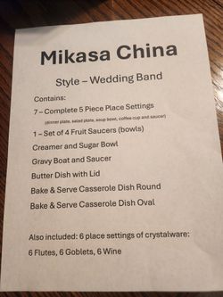 Mikasa Wedding Band China