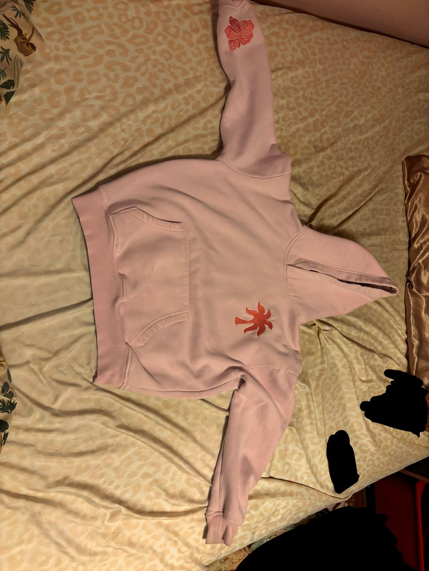 (PPP) Pink Palm Puff Hoodie