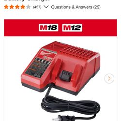 M12 and M18 12-Volt/18-Volt Lithium-Ion Multi-Voltage Battery Charger