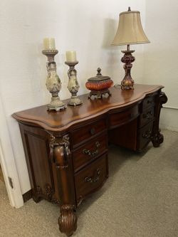NEW Cherry Brown Traditional Office Desk