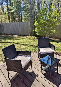 Brand New Black 3-Piece Patio Set