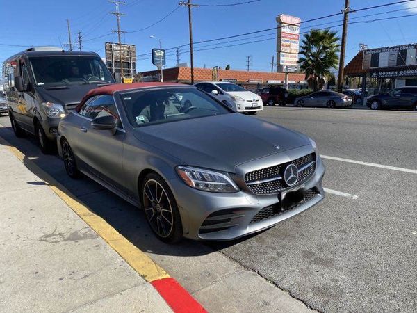 2019 Mercedes Benz c300 red convertible top ONLY CAR NOT FOR SALE for