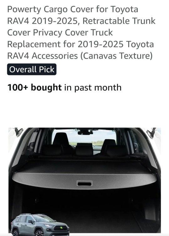 Toyota RAV4 Cargo Cover 