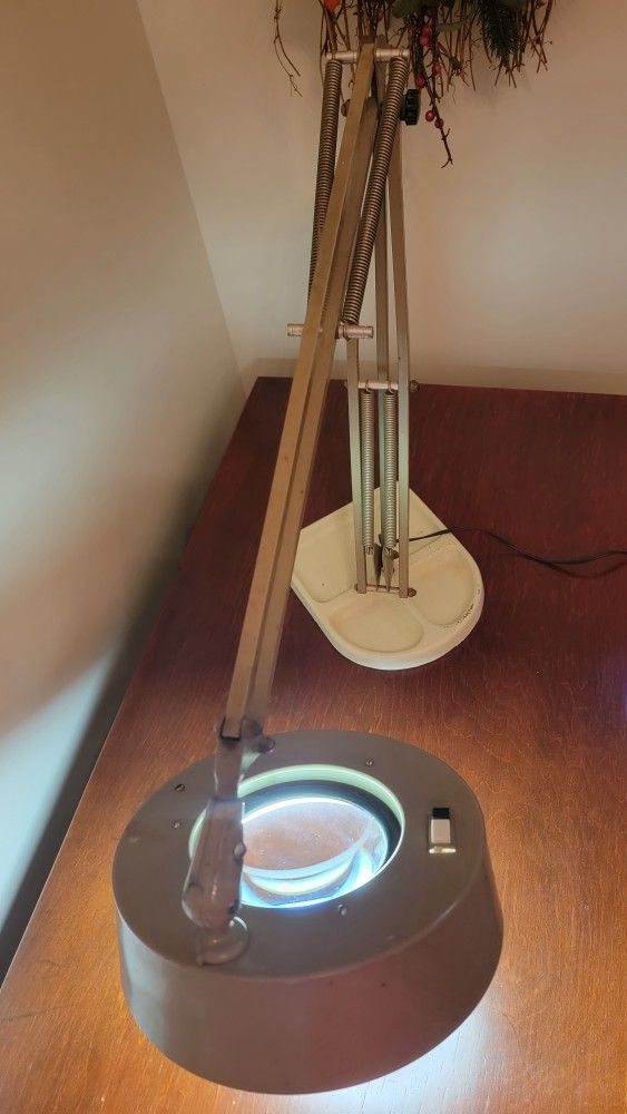 Vintage Drafting Architectural Magnify Lamp 