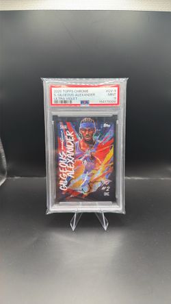 Topps 2025-26 Chrome Ultraviolet All-Stars Shai Gilgeous-Alexander UV-9 PSA 9