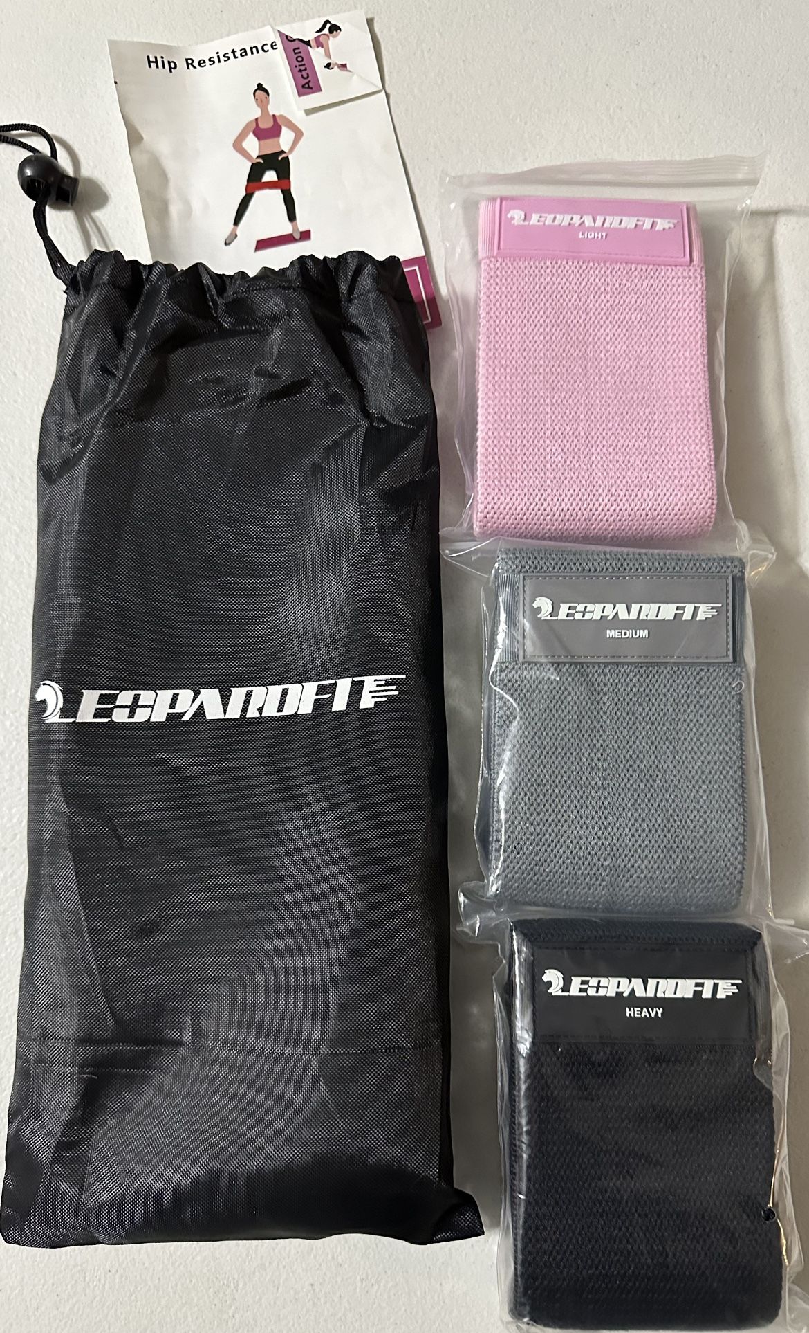 LEOPARDFIT Hip Resistance Bands