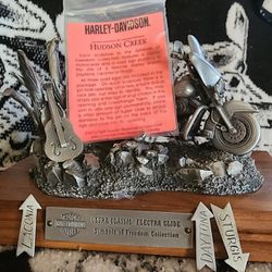 Harley Davidson Ultra Classic Pewter Statue