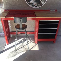 Craftsman 2000 Series Workbench With Butcher Block Top