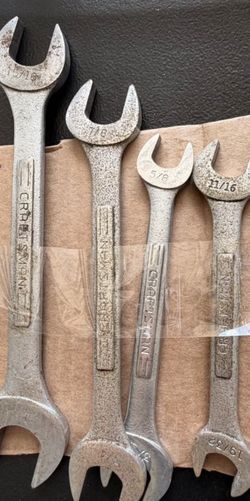 Craftsman USA Open-End Wrench Lot – 4 Large SAE Sizes