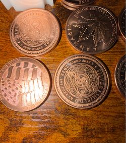 Lot of 2 - 1 oz Copper Round Coins Bullion (.999 Fine) Various Designs - 20+ Avail