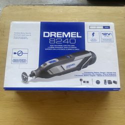 New Dremel 8240 12V Li-Ion 2-Amp Variable Speed Cordless Rotary Tool Kit with 2Ah Battery, 1-Charger, 5-Accessories and Storage Bag