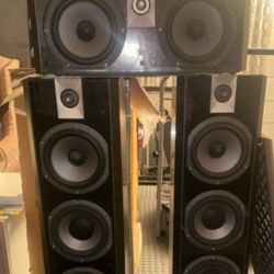 Focal Tower Speakers Marantz Soround Receiver 