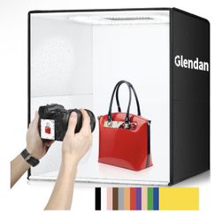 Glendan Light Box for Photography: 16"x16" Portable Photo Studio Soft Box with 480 LED Light 