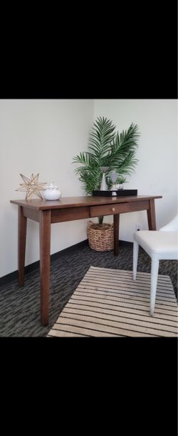 Solid Wood Console Table with Drawer