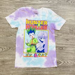 New Hunter X Hunter Grafic  Mens Blue  Size:S Cotton T Shirt