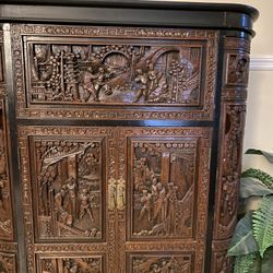 Antique Handcrafted Wine Bar