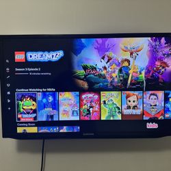 TV+Roku Box+Wall Mount