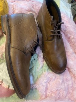 Men Cole Hann Brown Leather Oxford Sz 9.5 M