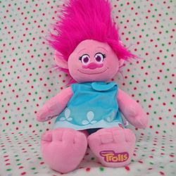 Build a Bear Trolls Princess Poppy With Dress & Headband Plushie