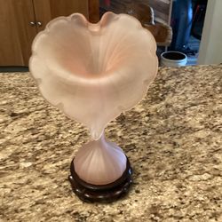 Antique Pink Pink Frosted Vase