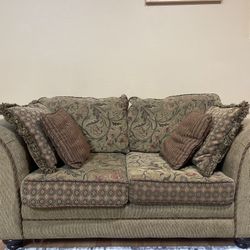 Vintage love seat and sofa set