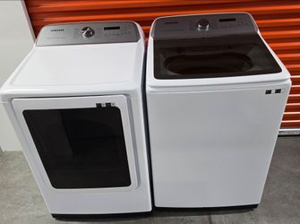 Top Load Washer and Dryer Set.