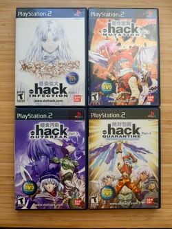 Dot Hack Infection Mutation Outbreak Quarantine Part 1 2 3 4 PS2