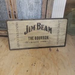 Large Jim Beam Bar Sign 