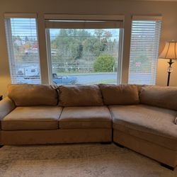 2 Piece Sectional Sofa With Chaise Lounge